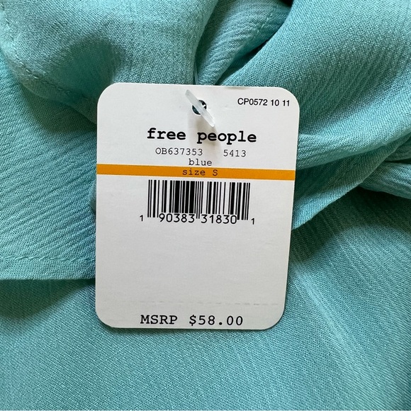 Free People Intimately Ruffled Cami With Spaghetti Straps Oversized S NWT - Picture 11 of 12